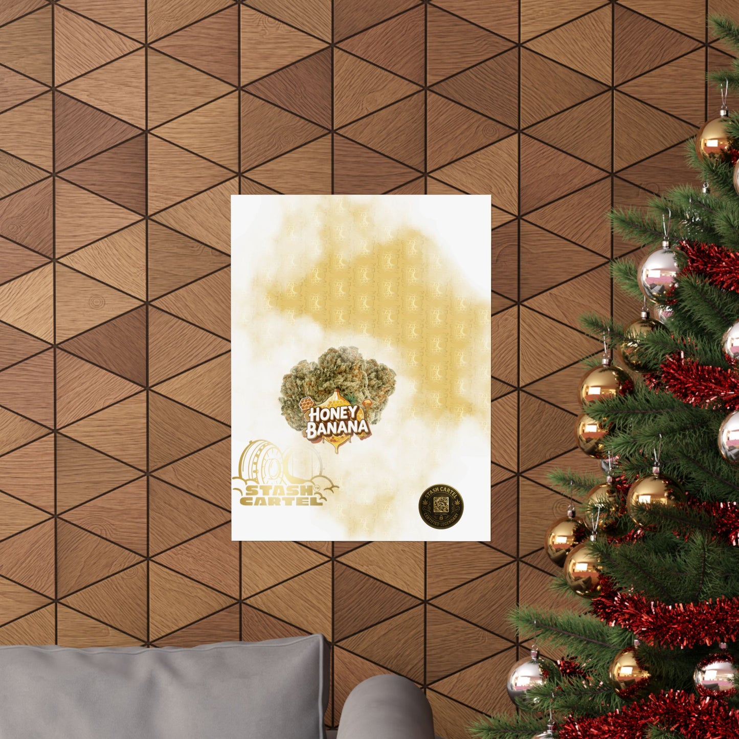 🍌🍯 "Honey Banana" Indica-Hybrid Poster – Sweet Funk & Chill Drip