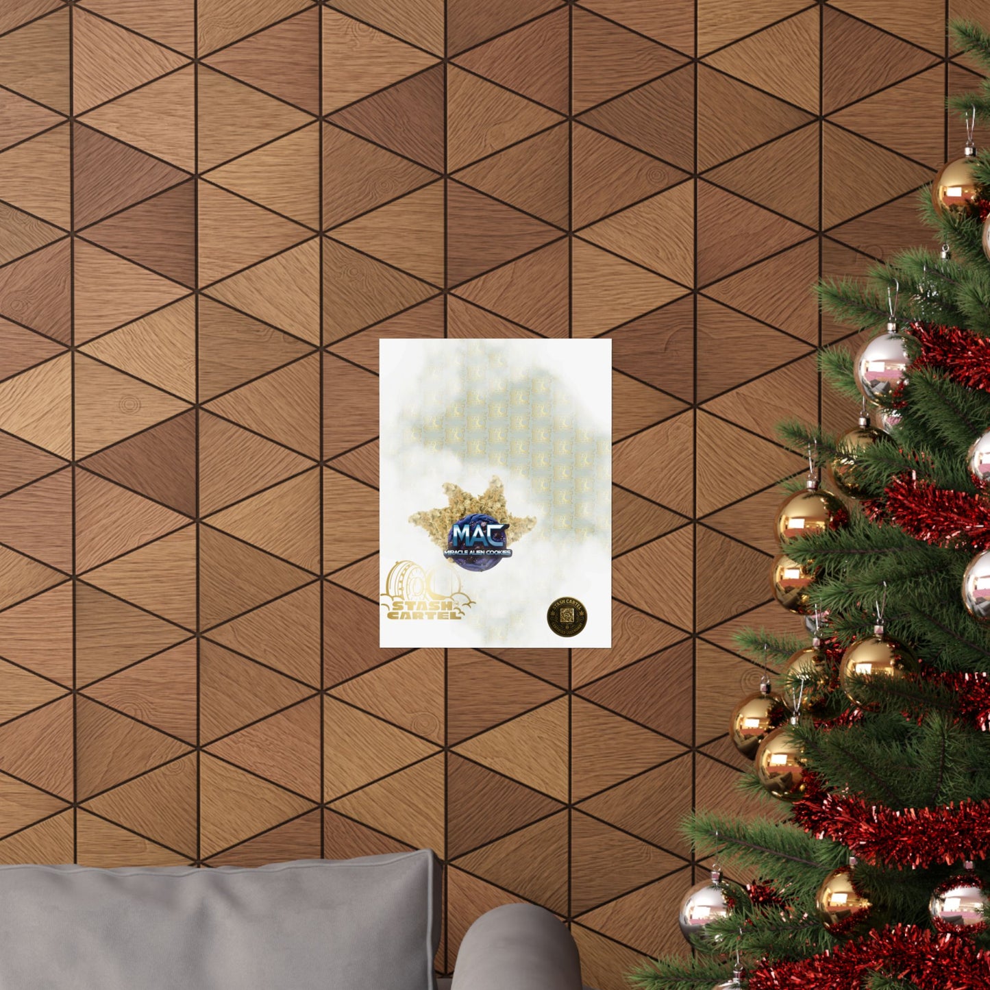 👽🍪 MAC (Miracle Alien Cookies) Poster – Cosmic Hybrid Wall Art with Designer Flavor