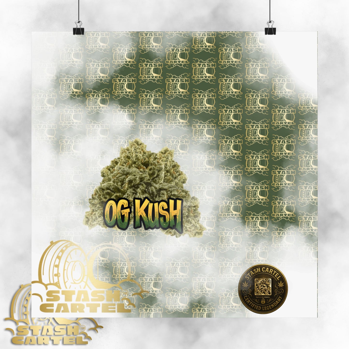 🔥 "OG Kush" Gas-Heavy Poster – West Coast Royalty Cannabis Wall Print