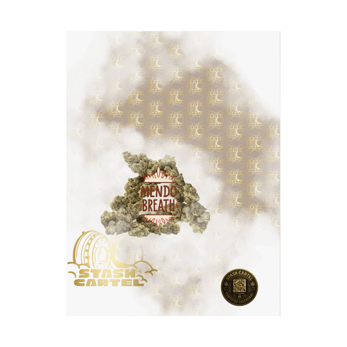 🌲💨 Mendo Breath Poster – Sweet Gas Wall Art with NorCal Indica Power
