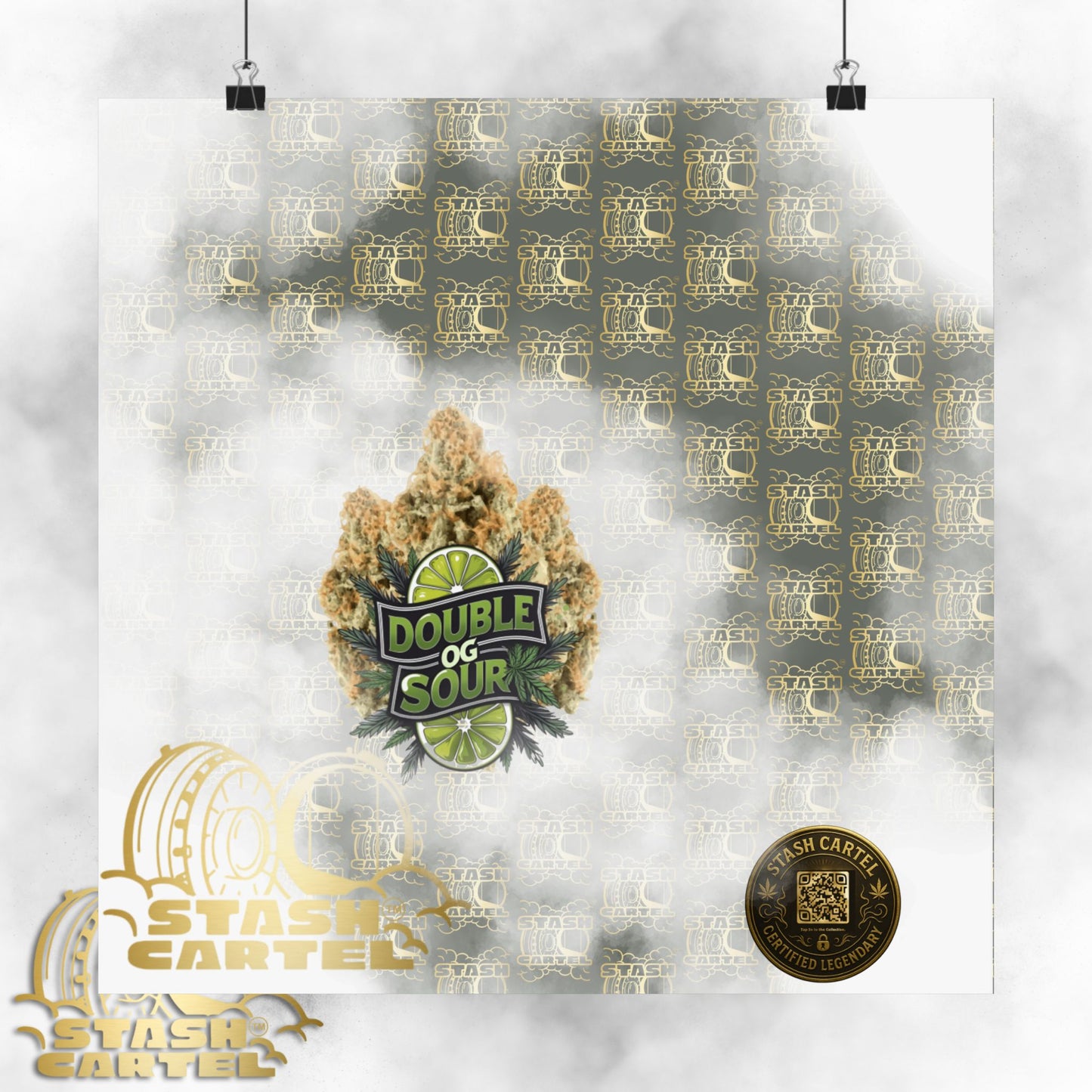 🔋⛽ "Double OG Sour" Indica-Hybrid Poster – Heavy Gas, Deeper Vibes