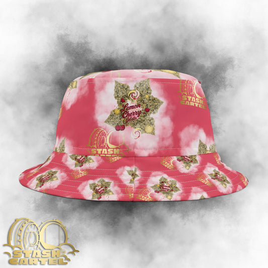 Lemon Cherry Gelato Bucket Hat – Drippy Dessert with Exotic Appeal