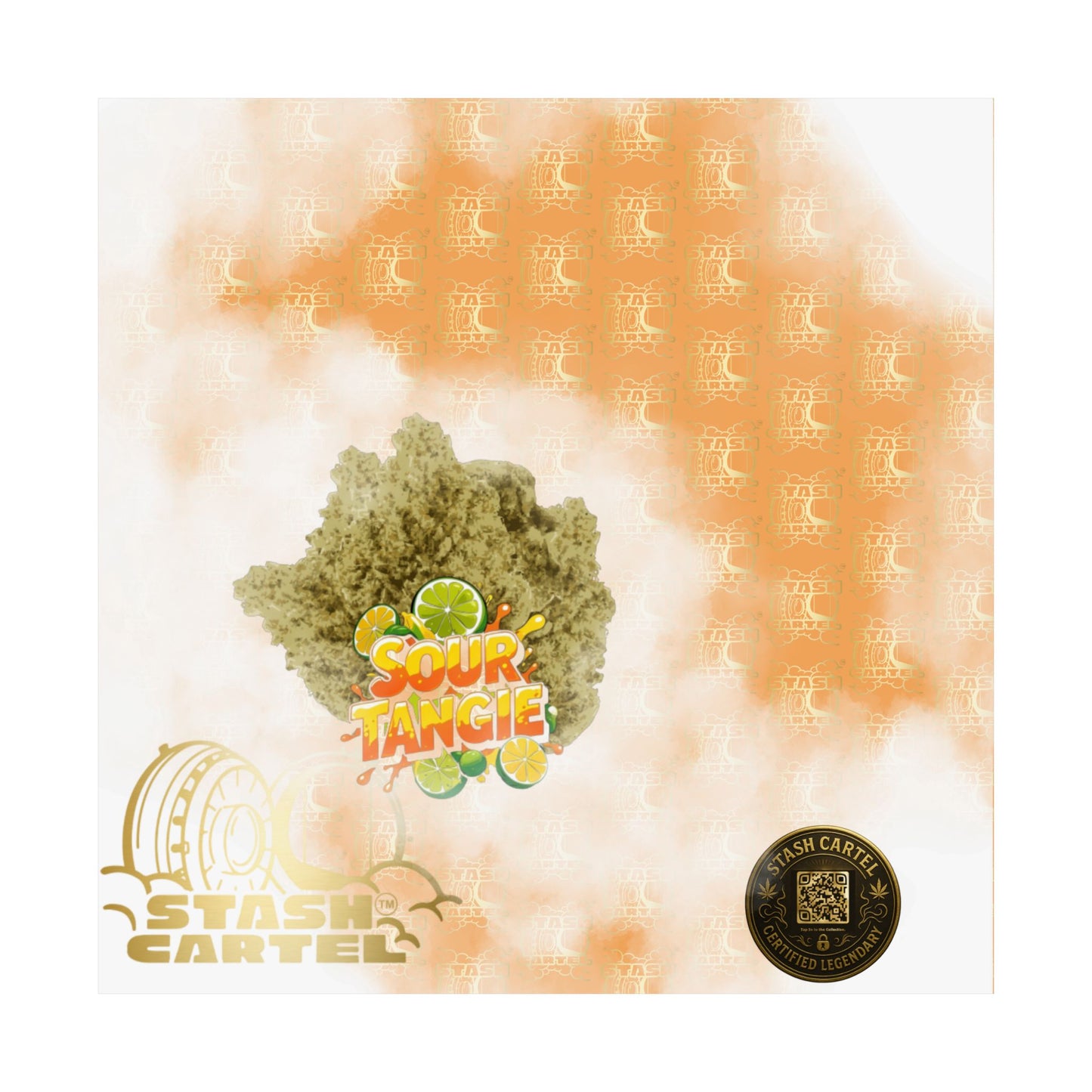 🍊⚡ Sour Tangie Poster – Citrus-Forward Sativa Poster with Diesel Drive
