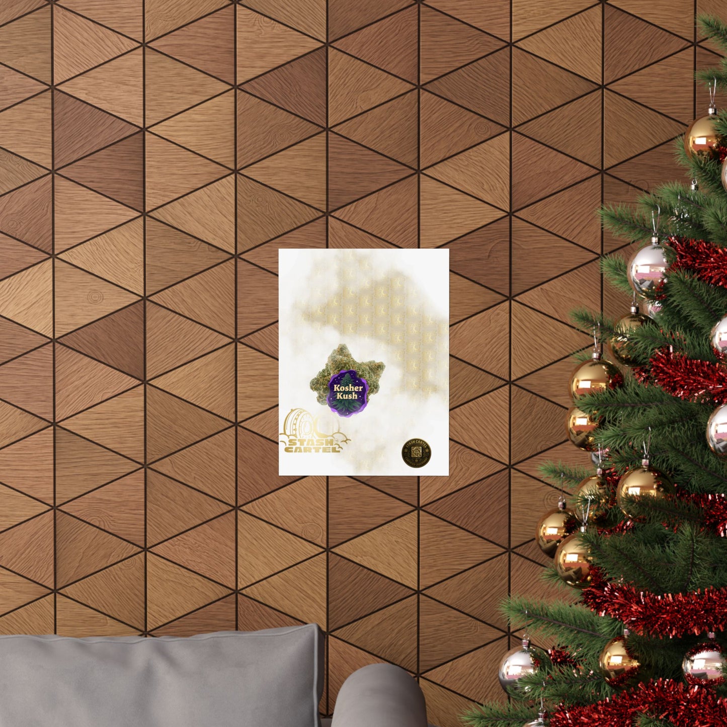 ✡️🌿 Kosher Kush Poster – Sacred Indica Poster with Award-Winning Gas