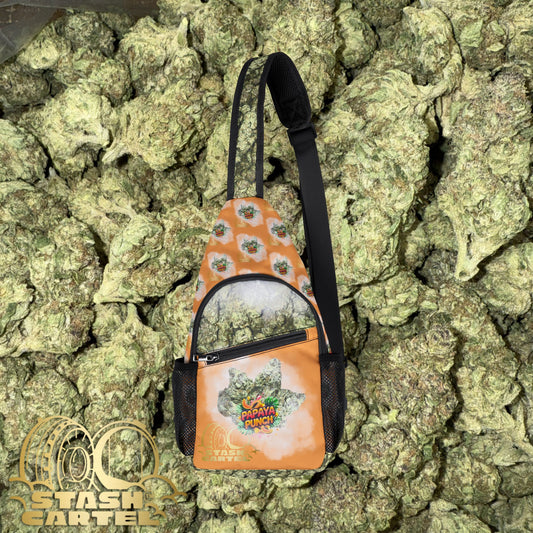 Papaya Punch Stash Bag – Tropical Chill, Funk-Packed Utility