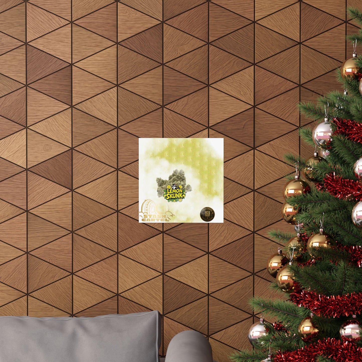 🍋🦨 Lemon Skunk Poster – Zesty Sativa Hybrid with Classic Skunk Funk & Uplifting Vibes