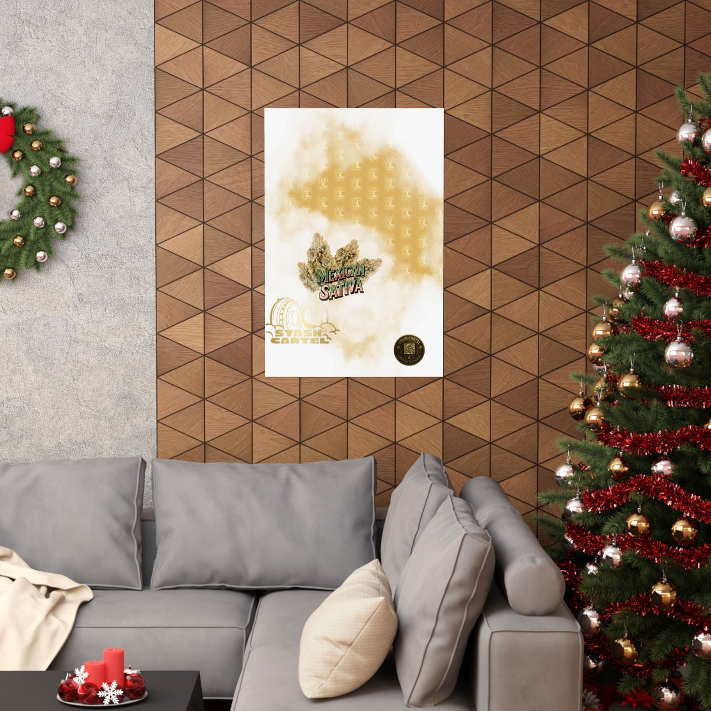 🌞🌵 Mexican Sativa Poster – Wild Sun-Grown Heirloom with Cinnamon Spice & Uplifting Energy