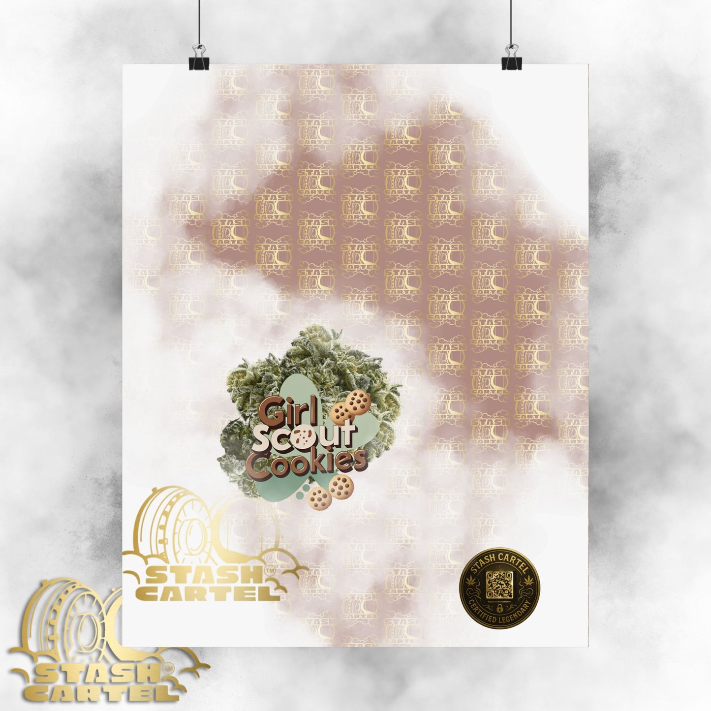 Girl Scout Cookies Legendary Hybrid Poster Art – Sweet & Loud Cannabis Decor