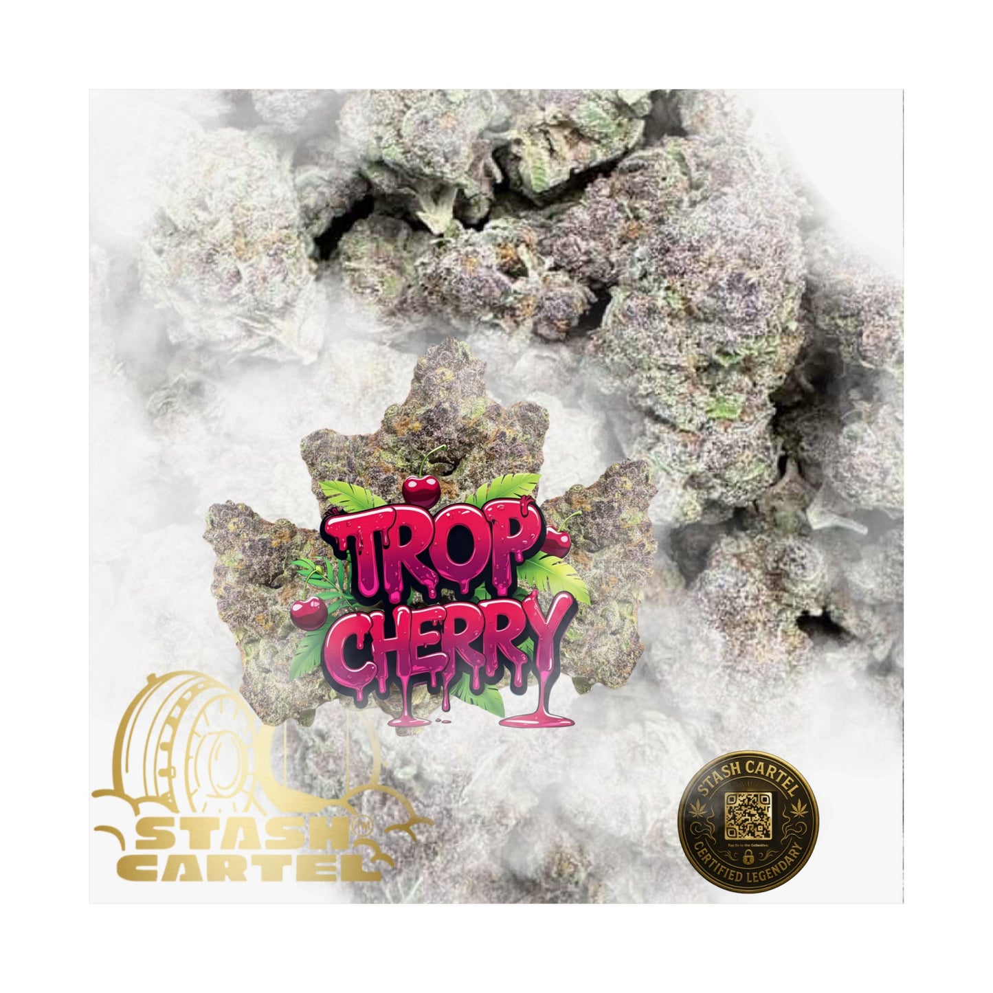🍒⚡ Trop Cherry Poster – Sativa Poster for Sweet Energy & Focus