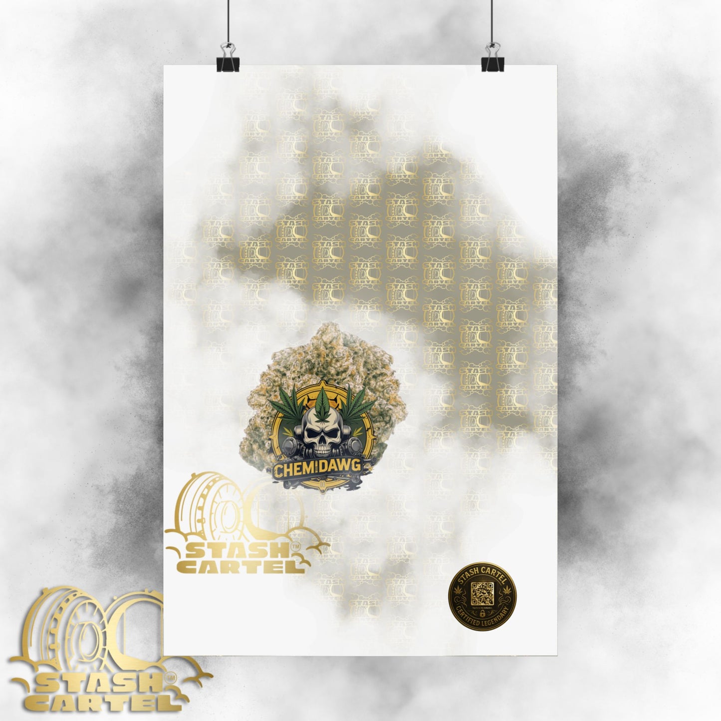 🧪⛽ Chemdawg Poster – Classic Gas Strain Wall Art with Heavy Hybrid Energy