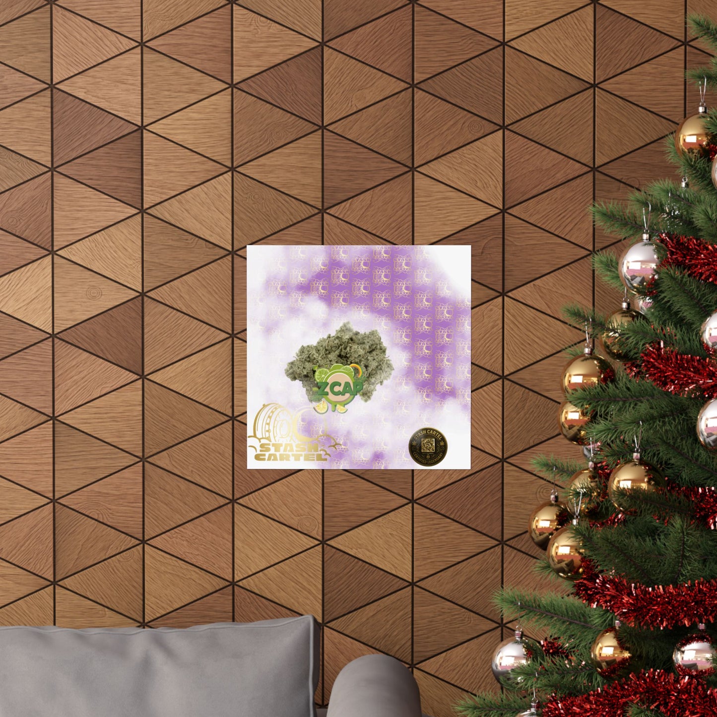 🧢🍬 Z Cap Poster – Designer Zkittlez Hybrid Wall Poster with Drippy Terps