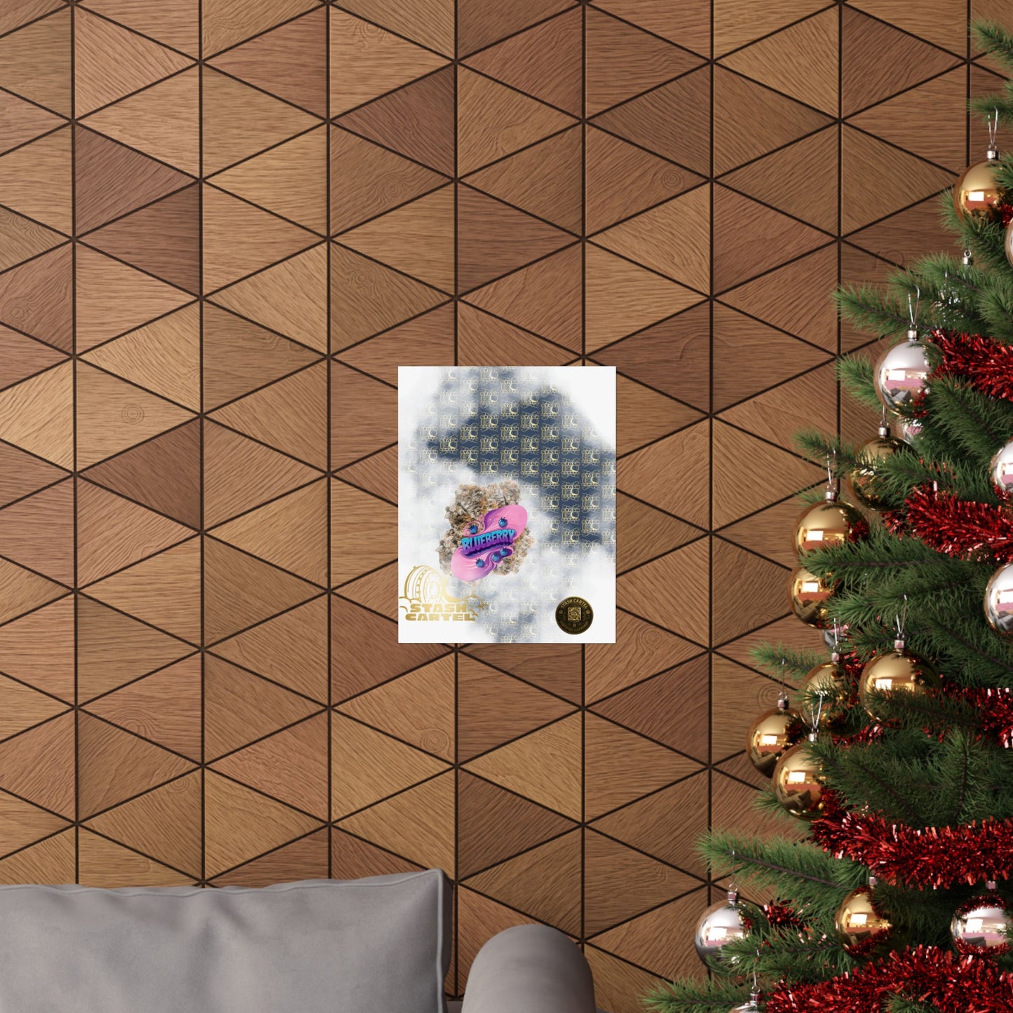 🫐🎶 Blueberry Poster – Classic Indica Poster Packed with Fruity Nostalgia