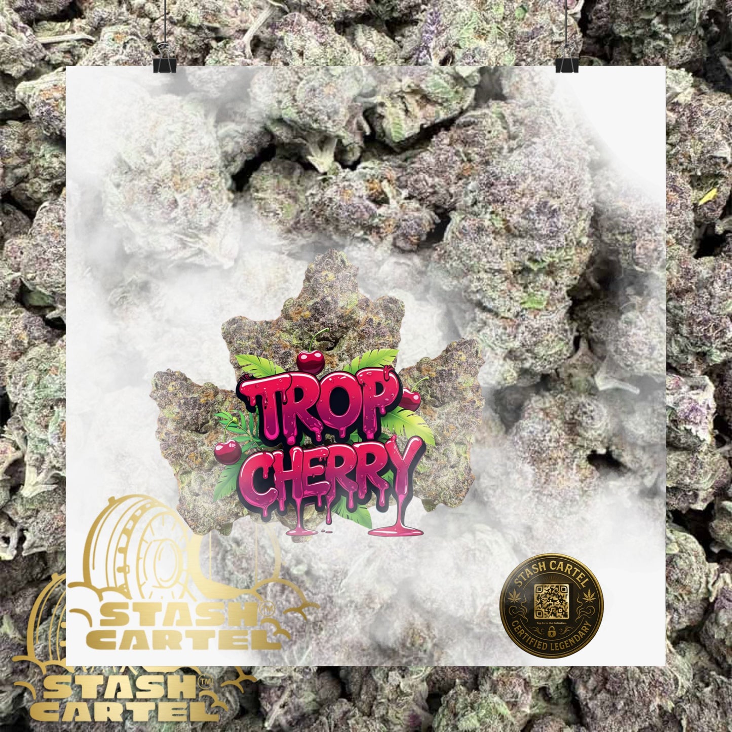 🍒⚡ Trop Cherry Poster – Sativa Poster for Sweet Energy & Focus