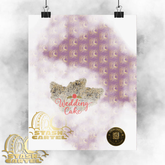 🎂 "Wedding Cake" Dessert Indica-Hybrid Poster