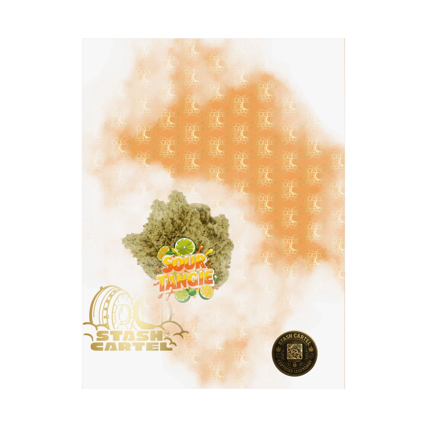🍊⚡ Sour Tangie Poster – Citrus-Forward Sativa Poster with Diesel Drive