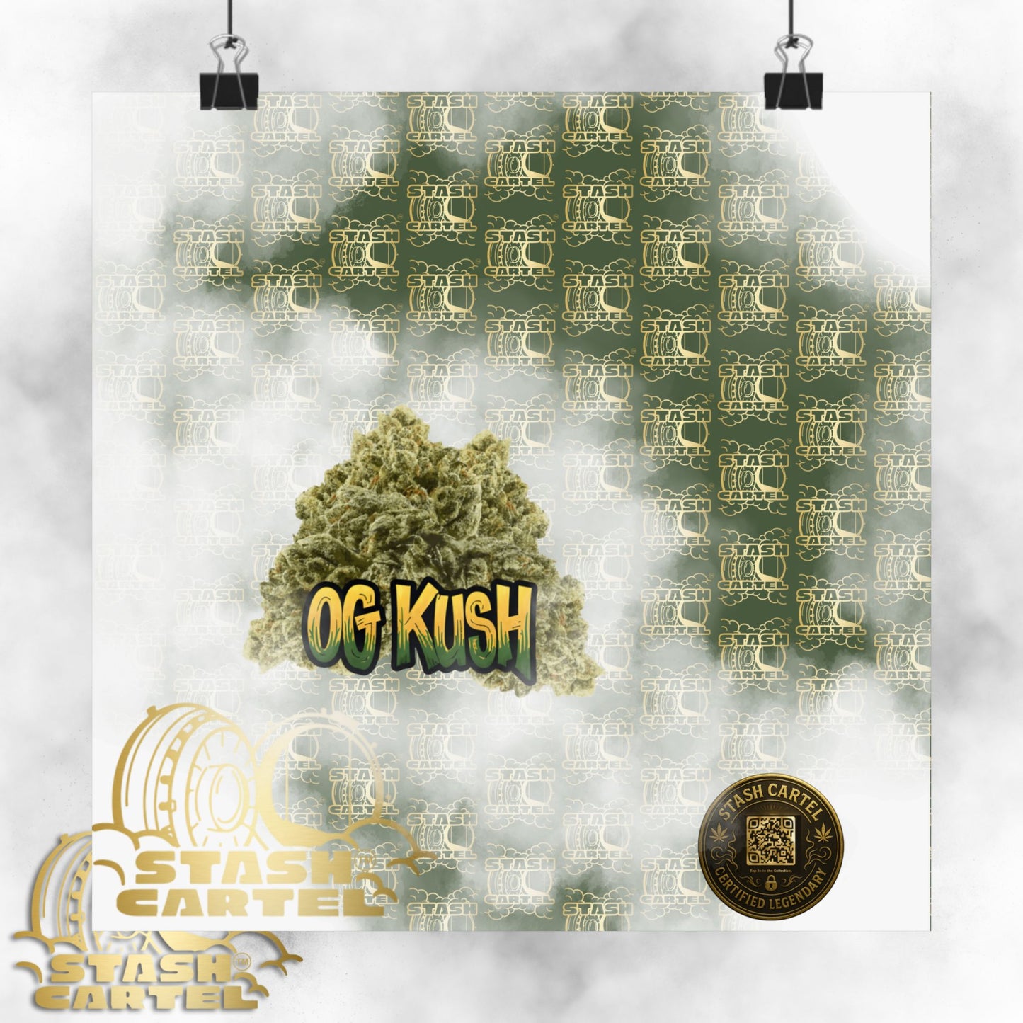 🔥 "OG Kush" Gas-Heavy Poster – West Coast Royalty Cannabis Wall Print