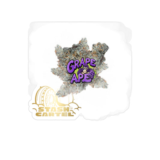 Grape Ape Transparent Outdoor Sticker – Cannabis Culture Collectible