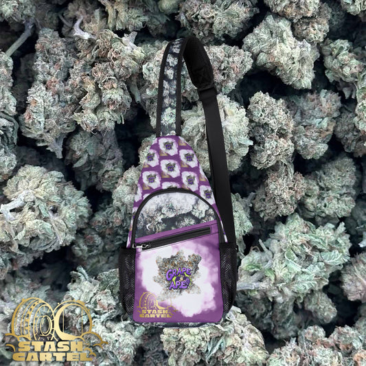 Grape Ape Stash Bag – Heavyweight Purple with Quiet Roar