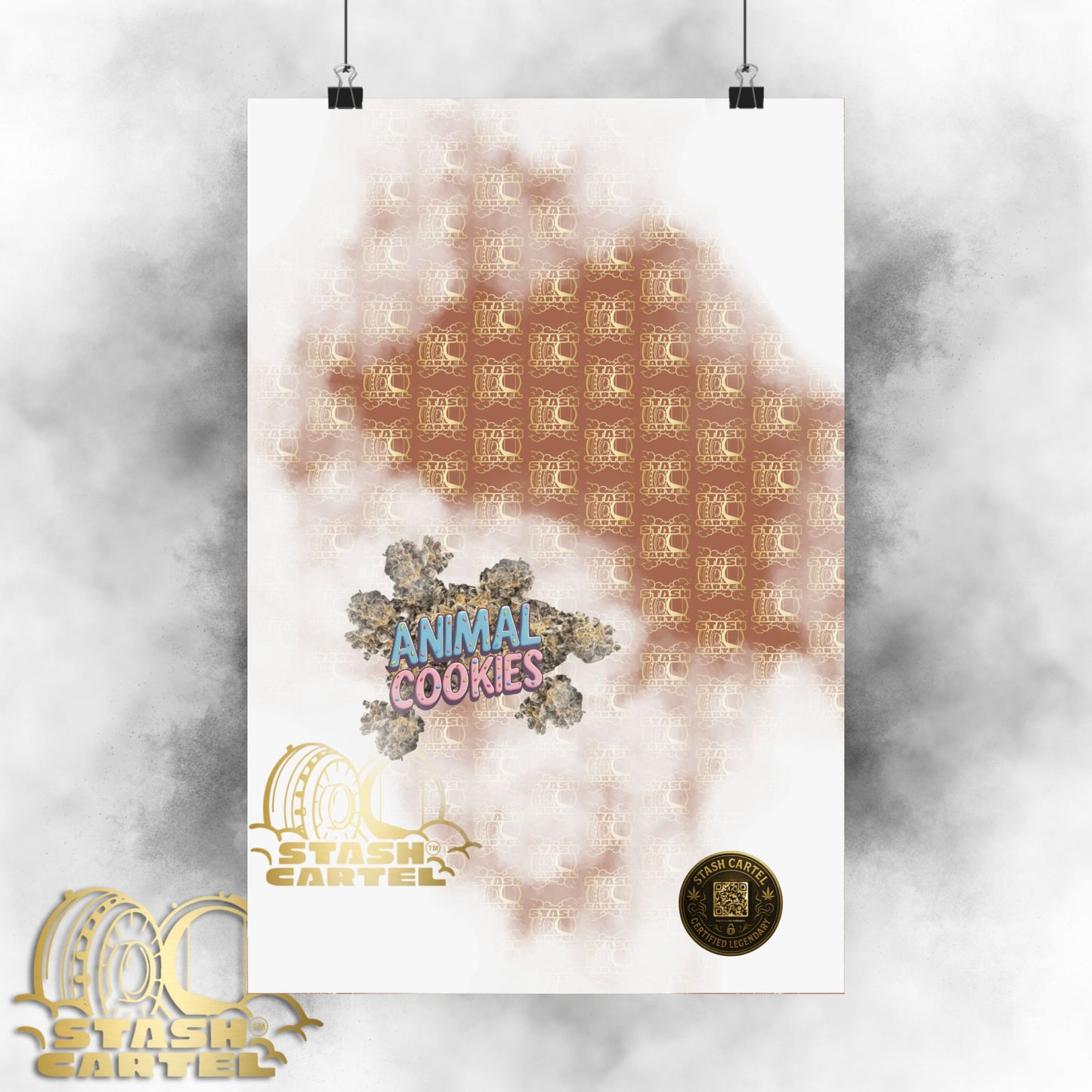 🍪🦁 Animal Cookies Poster – Dense Indica Hybrid with Dessert Sweetness & Sedative Power