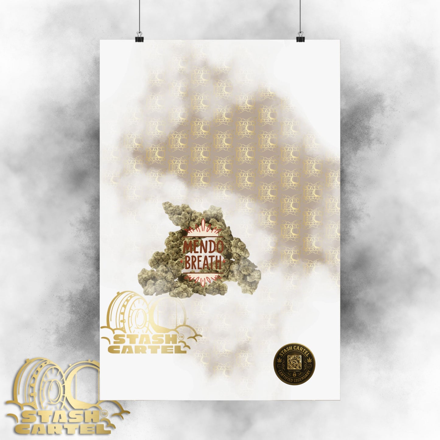 🌲💨 Mendo Breath Poster – Sweet Gas Wall Art with NorCal Indica Power