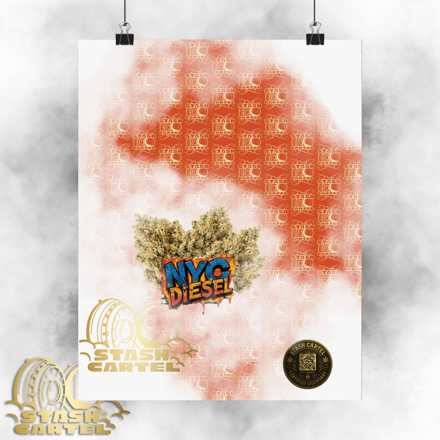 🗽⛽ NYC Diesel Poster – Iconic Sativa-Dominant Hybrid with Grapefruit Citrus & East Coast Funk