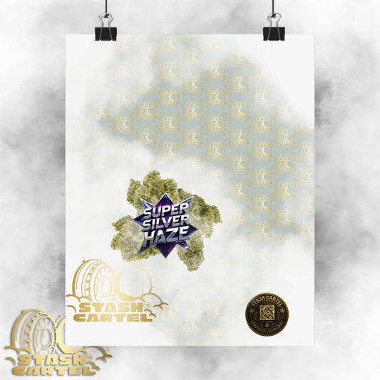 ⚡🍋 "Super Silver Haze" Sativa Poster – Legacy Citrus Spark