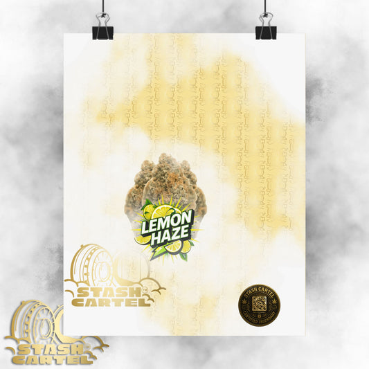 ☀️🍋 Lemon Haze Poster – Bright Citrus Sativa Poster for Focus & Clarity