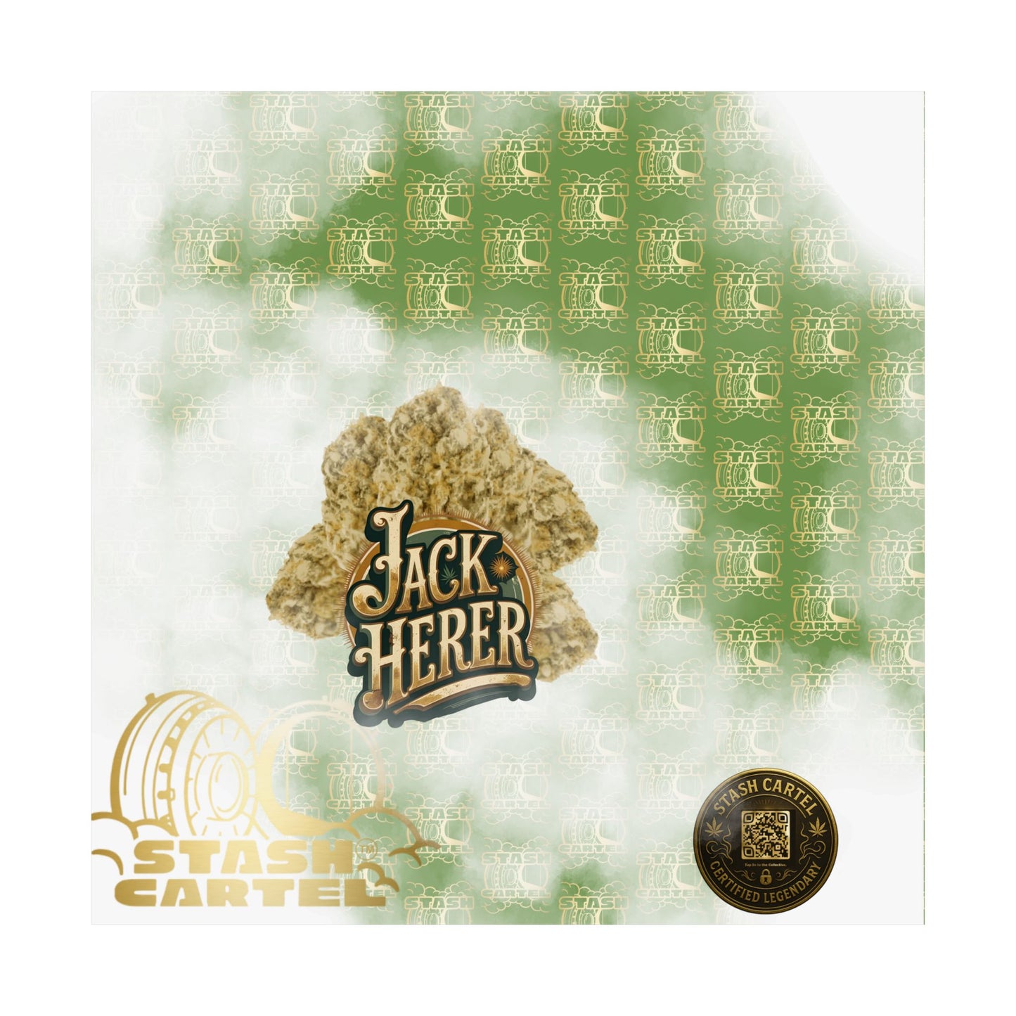 📖 "Jack Herer" Activist Sativa Energy Poster – Legacy Cannabis Art in Dank Green