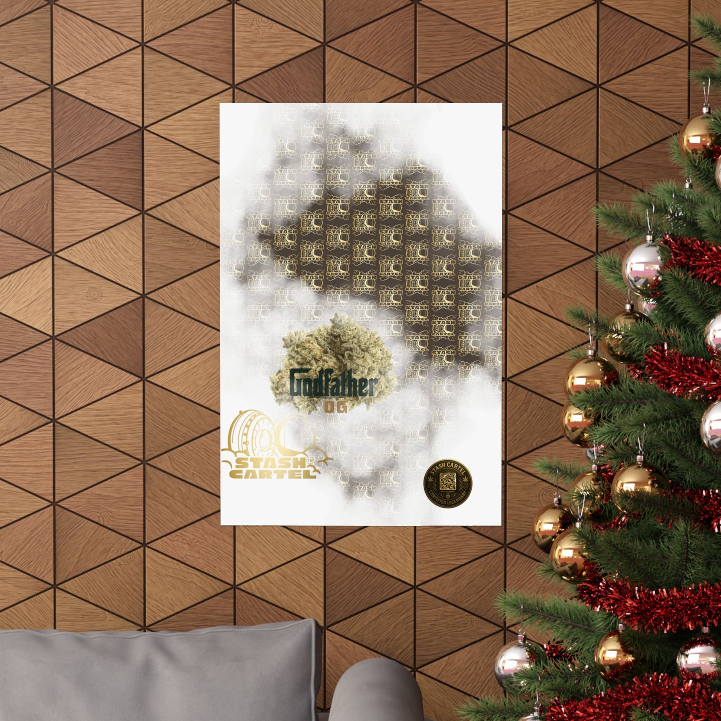 🕴️💨 "Godfather OG" Indica Poster – The Don of Heavy OGs