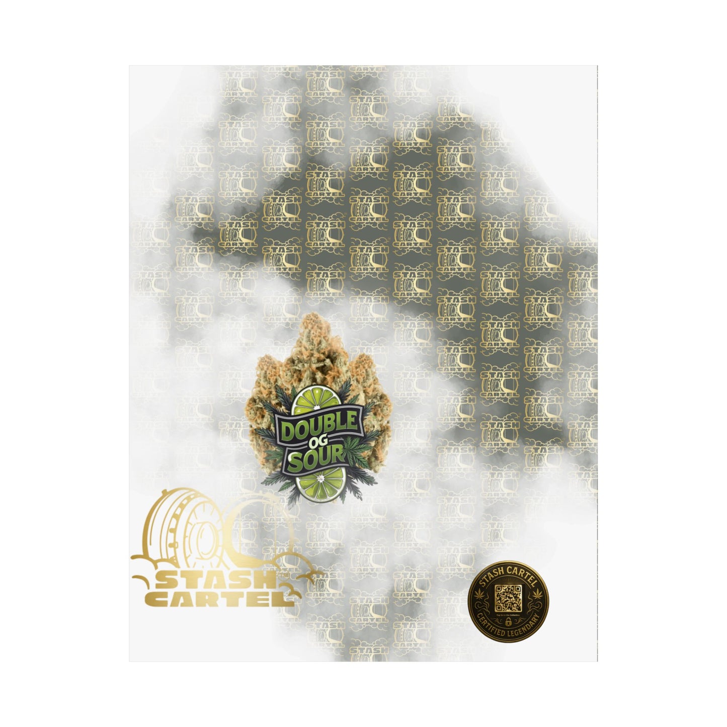 🔋⛽ "Double OG Sour" Indica-Hybrid Poster – Heavy Gas, Deeper Vibes