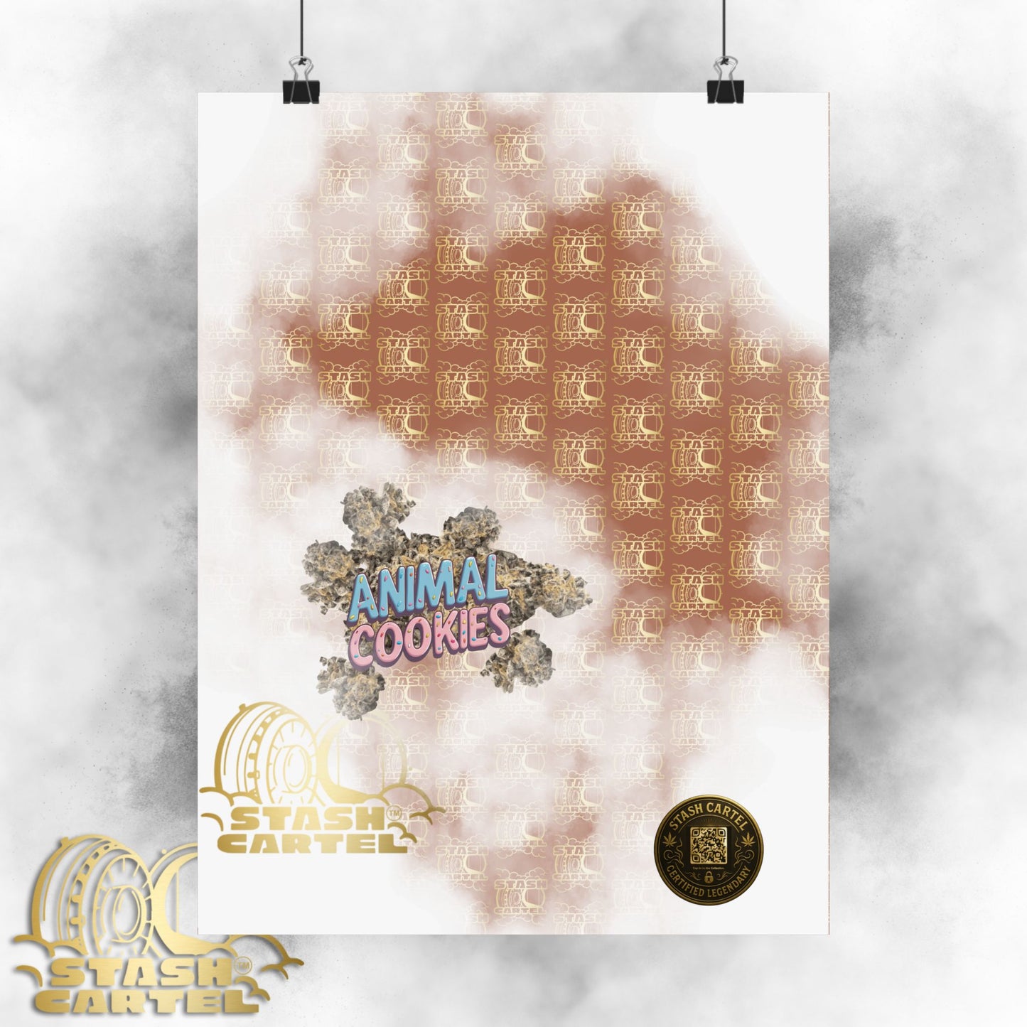 🍪🦁 Animal Cookies Poster – Dense Indica Hybrid with Dessert Sweetness & Sedative Power