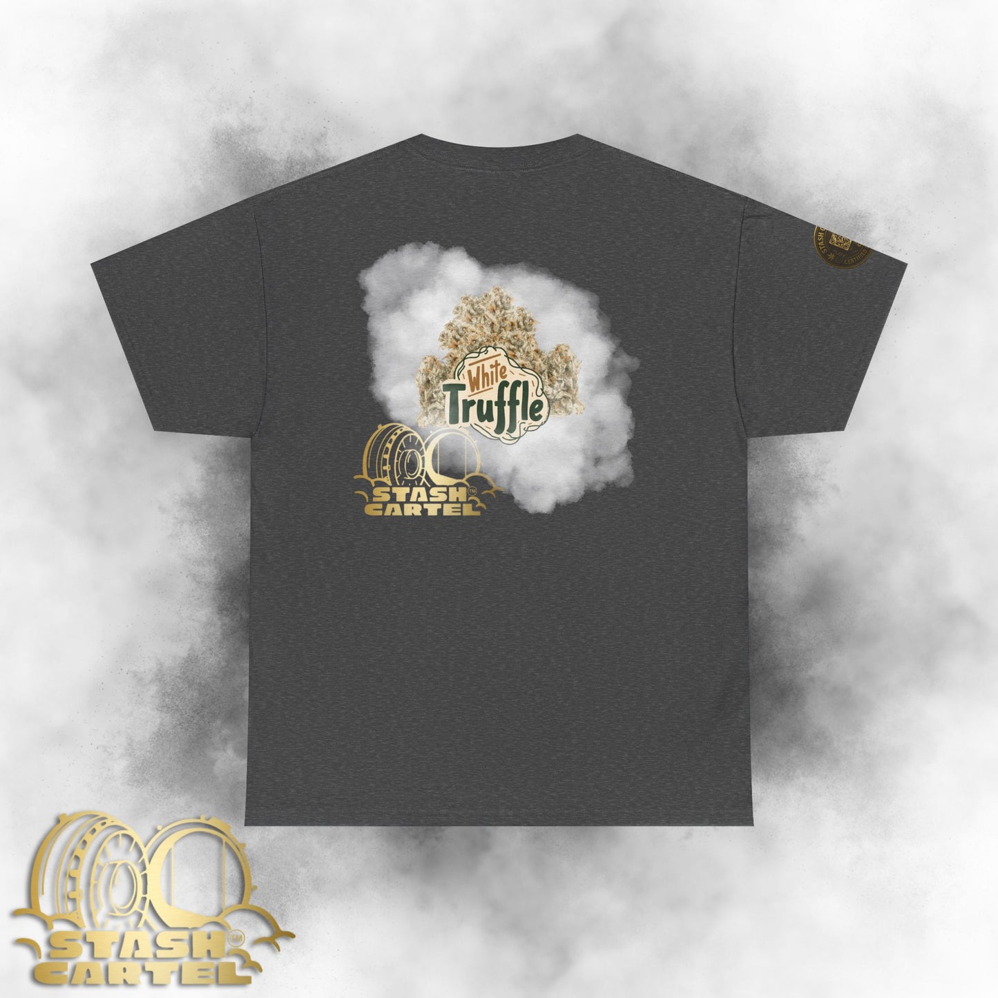 White Truffle Tee – Funky Gas Luxury Unisex Cotton Tee
