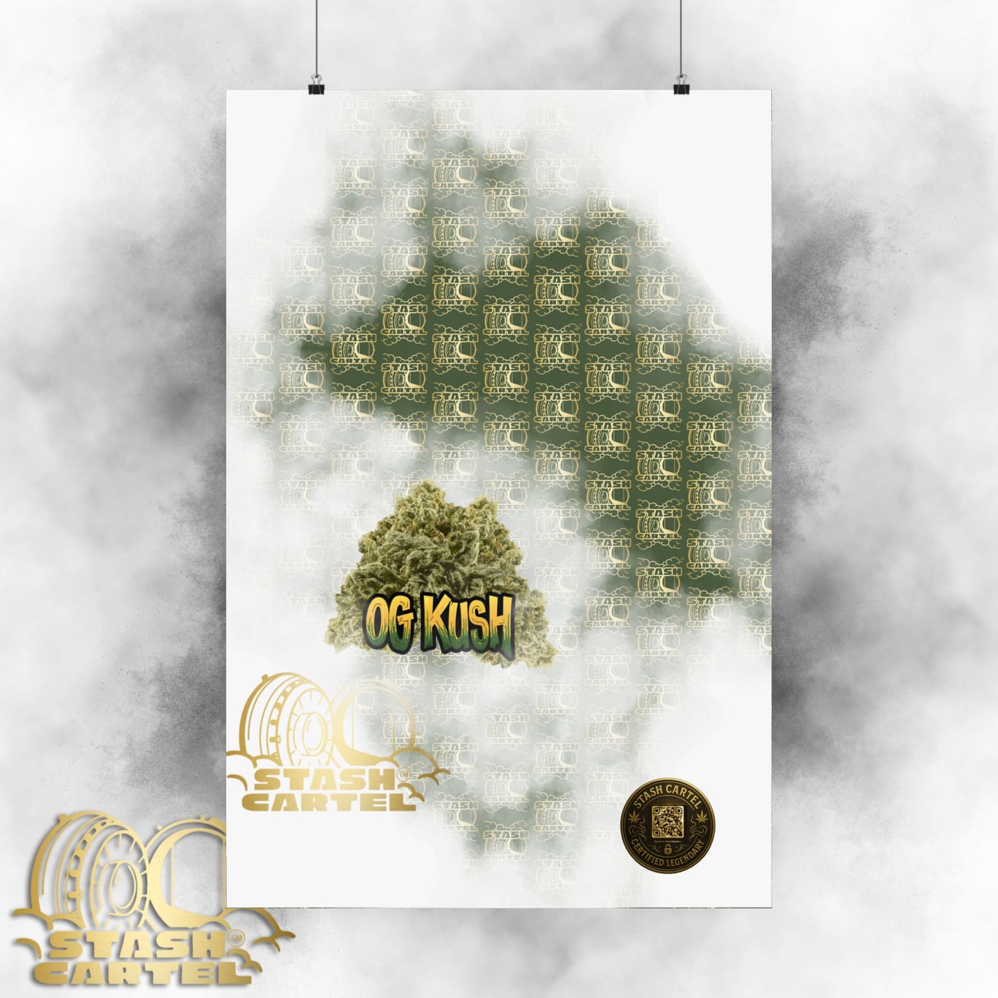 🔥 "OG Kush" Gas-Heavy Poster – West Coast Royalty Cannabis Wall Print