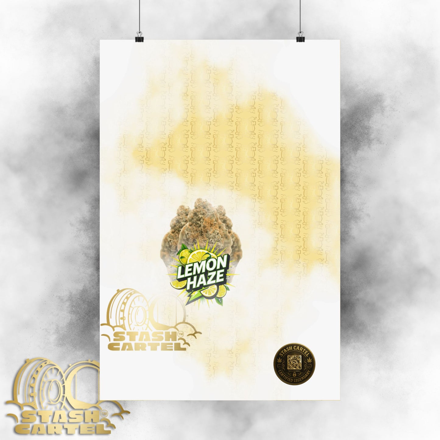 ☀️🍋 Lemon Haze Poster – Bright Citrus Sativa Poster for Focus & Clarity