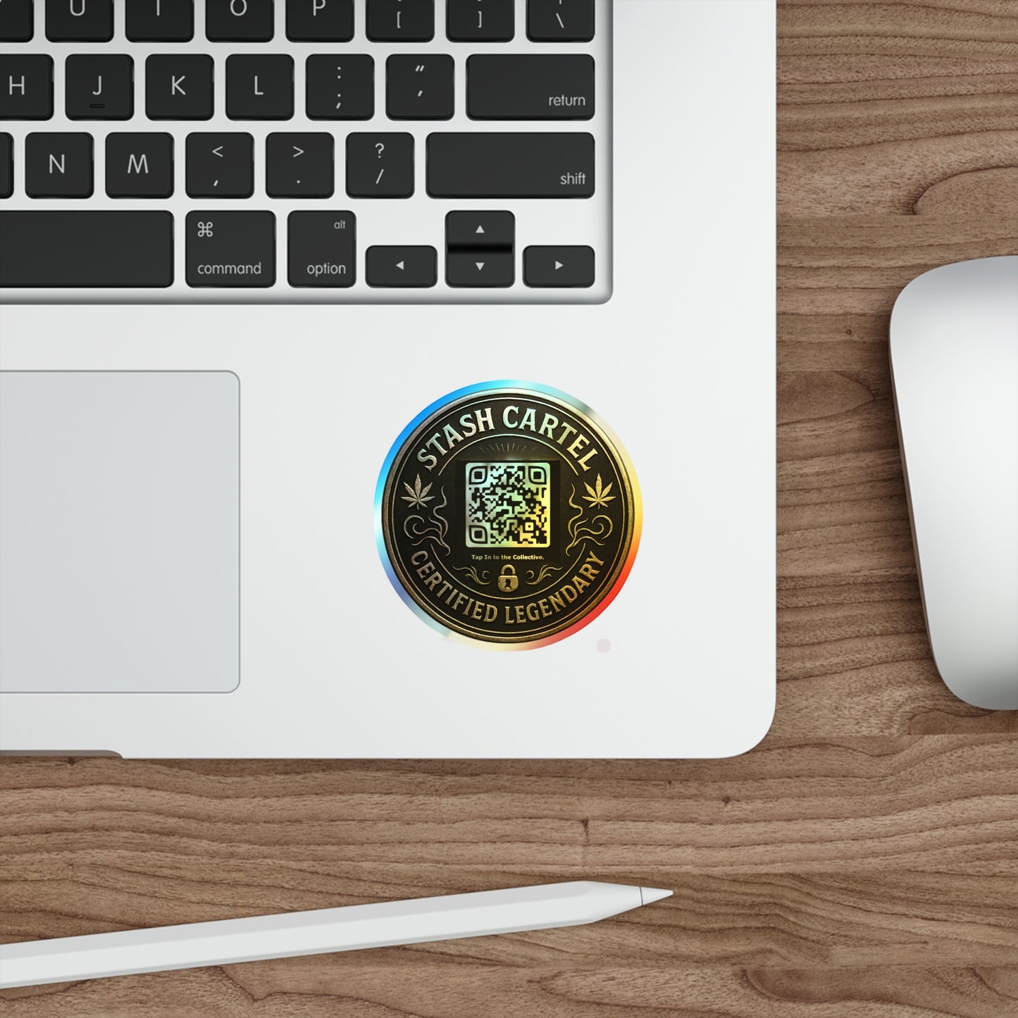 Stash Certified Legendary Seals — Holographic Die-Cut Stickers