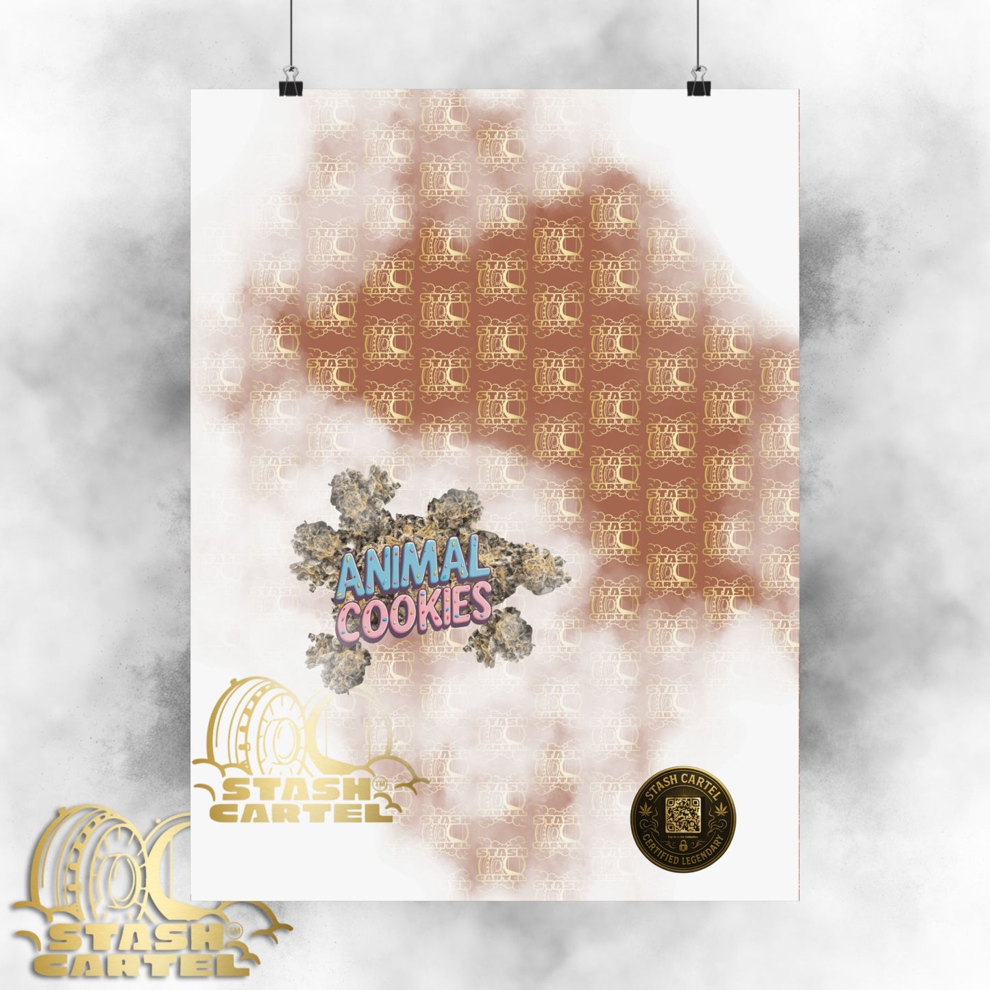 🍪🦁 Animal Cookies Poster – Dense Indica Hybrid with Dessert Sweetness & Sedative Power