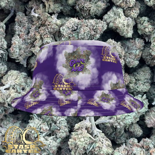Grape Ape Bucket Hat – Bold Berry Drip with Chill Ape Energy