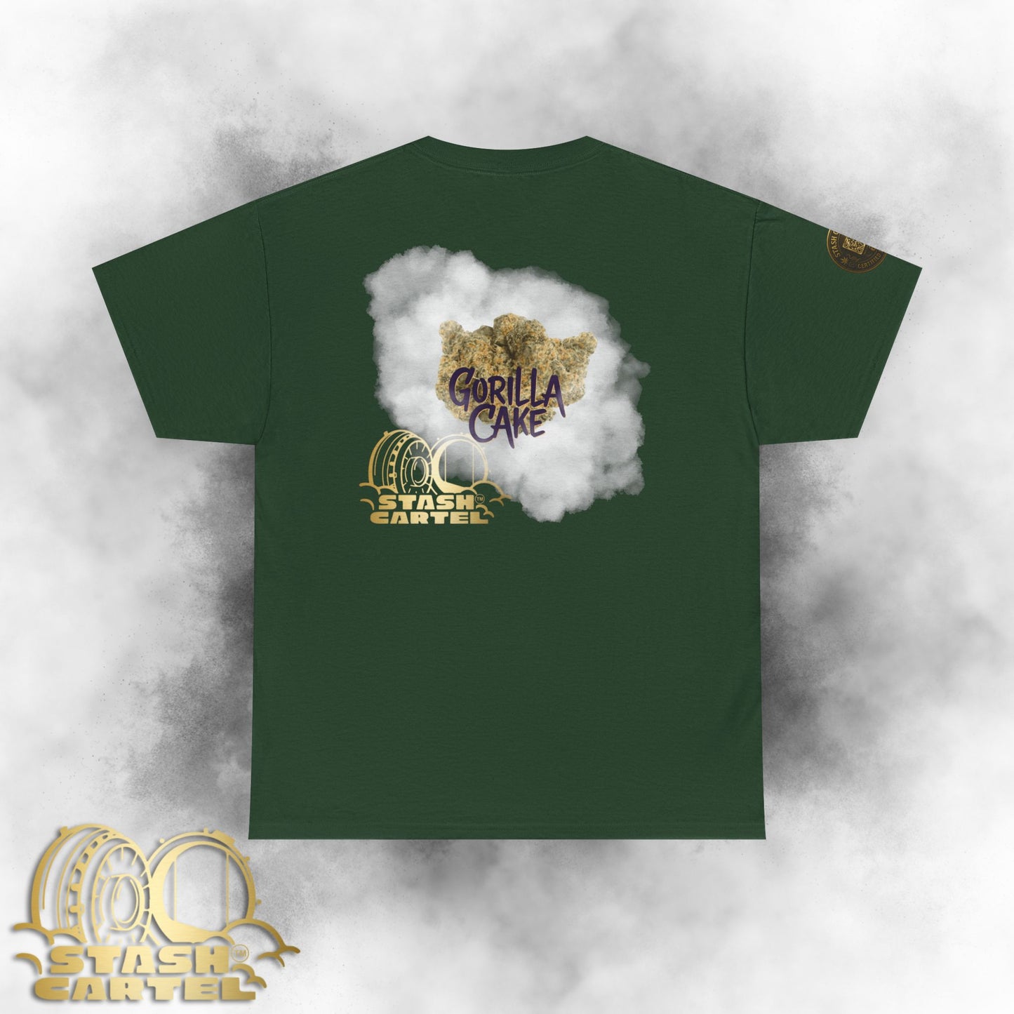 Gorilla Cake Tee – Hybrid Strength, Frosted Kush Unisex Heavy Cotton Tee