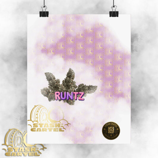 🍭🔥 Runtz Poster – Exotic Candy Gas Poster with Cult Status Flavor