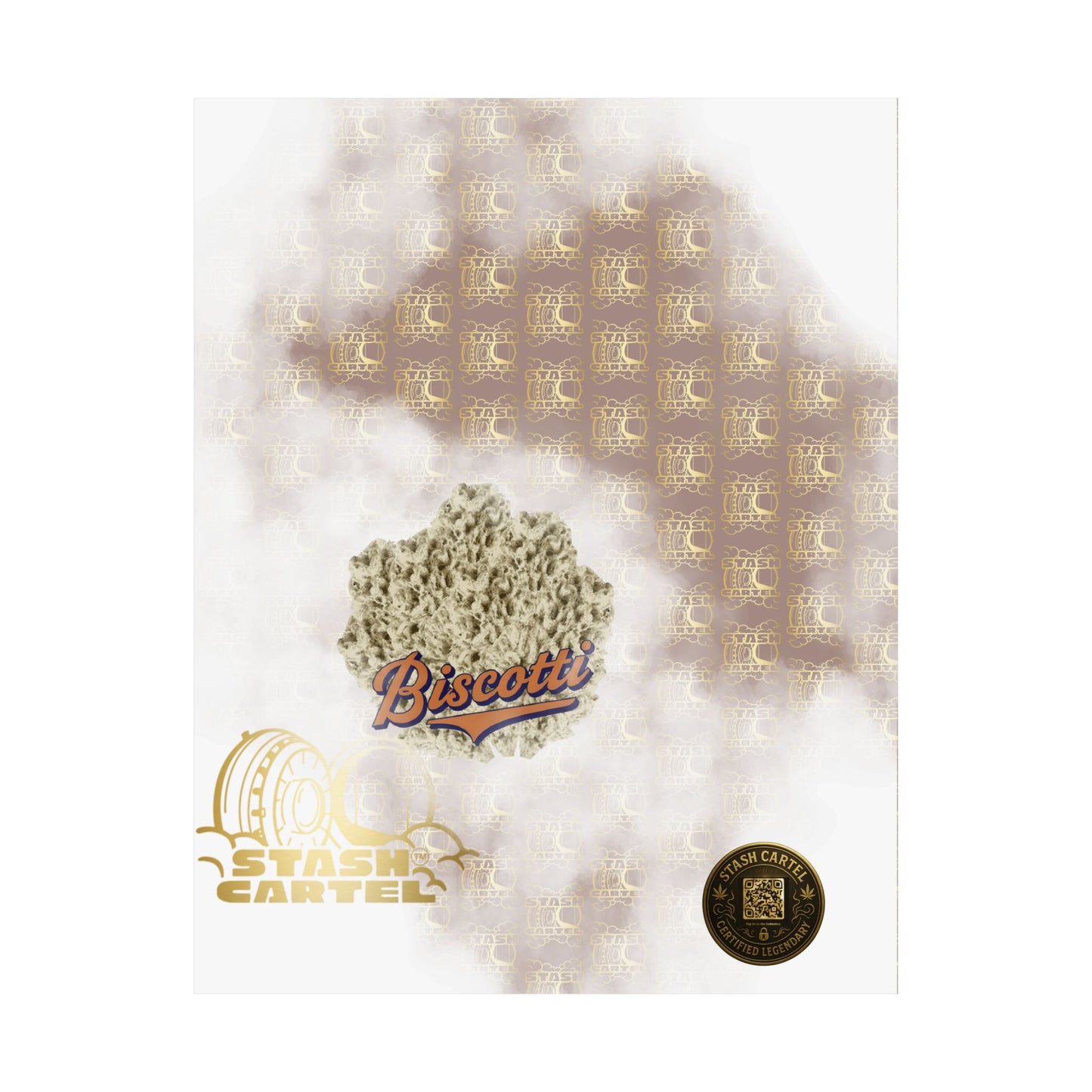 🍪🖤 Biscotti Poster – Cookie Gas Wall Art with Deep Indica Vibes
