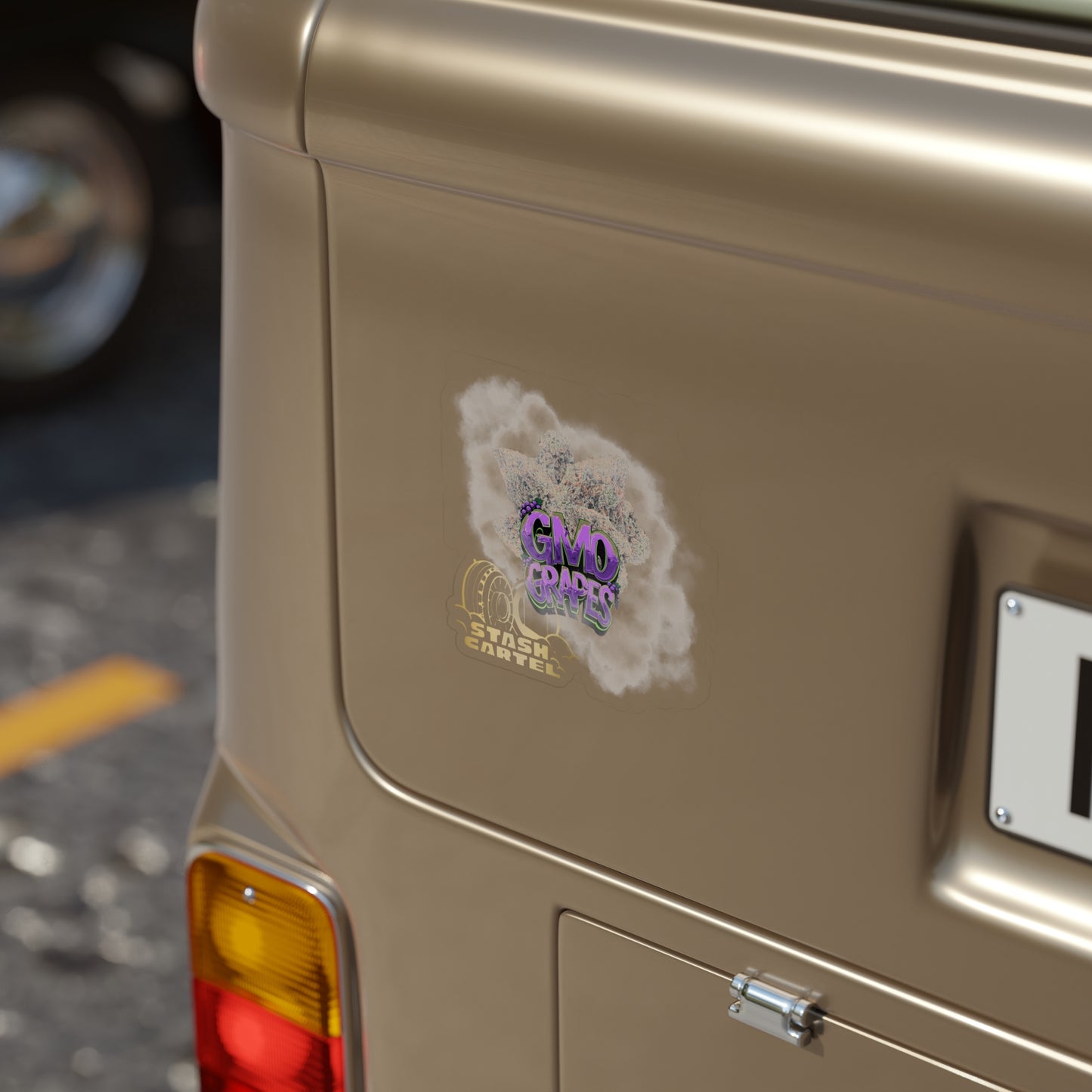 GMO Grapes Transparent Outdoor Sticker – Cannabis Culture Art