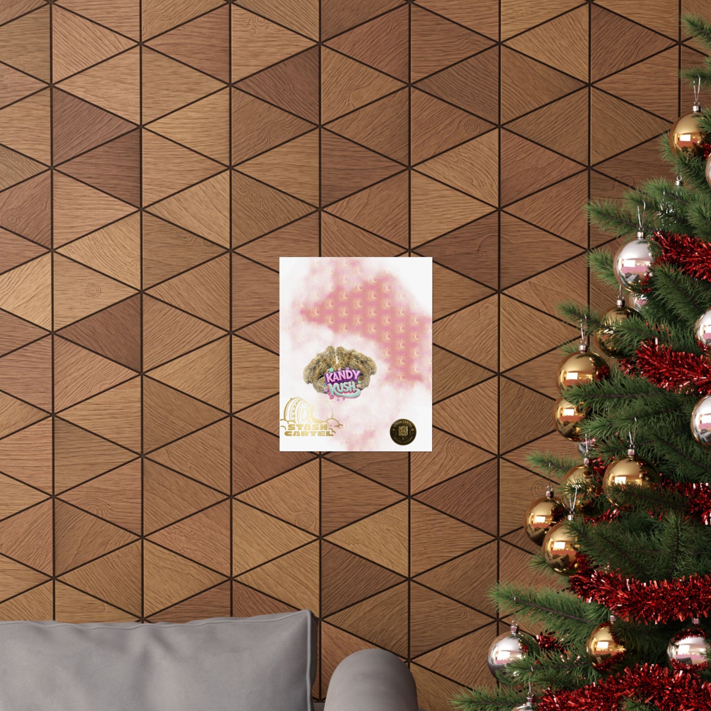 🍬💨 Kandy Kush Poster – Sweet Hybrid Wall Art with Candy Terps & Euphoric Balance
