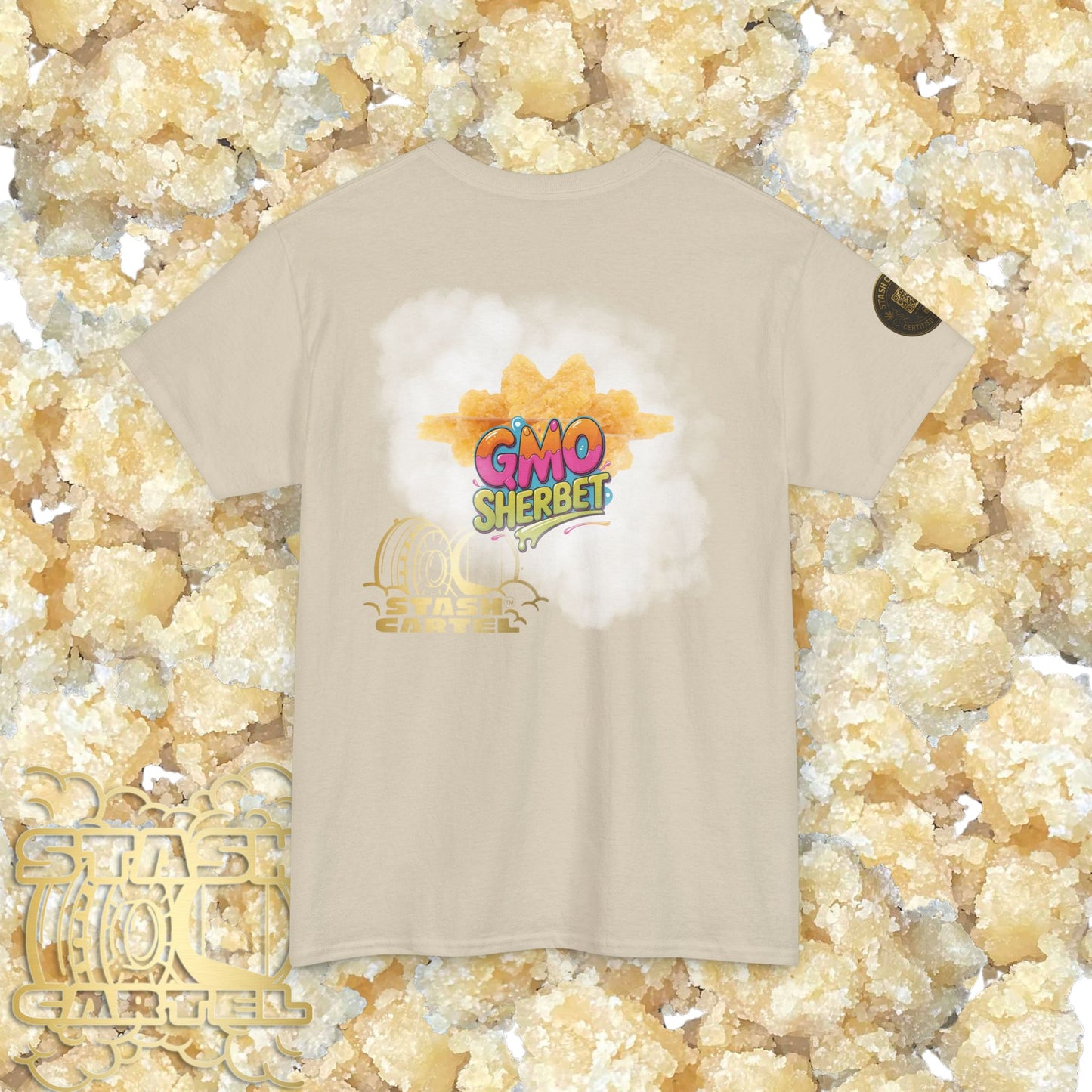GMO Sherbet Sugar Wax Tee – Full Spectrum Drip, Loud & Creamy Unisex Heavy Cotton Tee