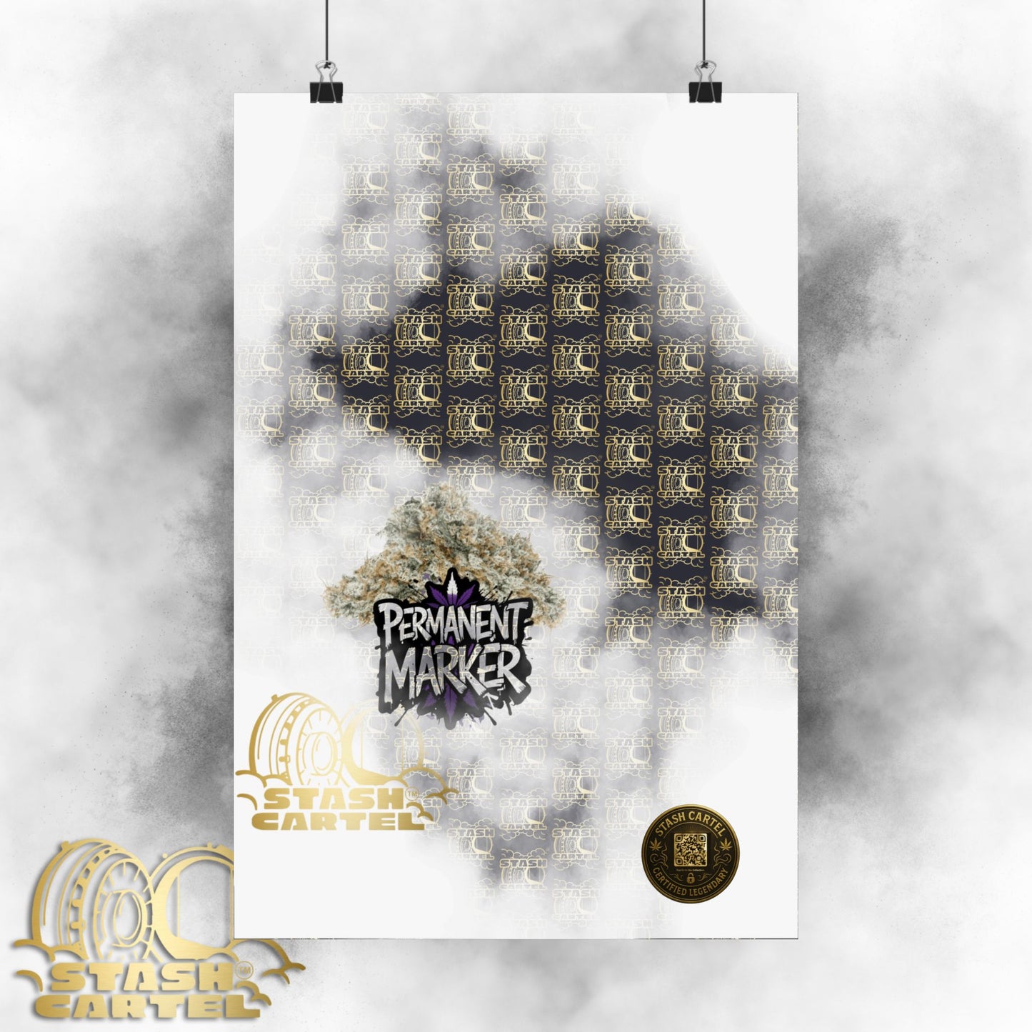🖊️💥 Permanent Marker Poster – Loud Hybrid Wall Print with Candy Gas & Funk