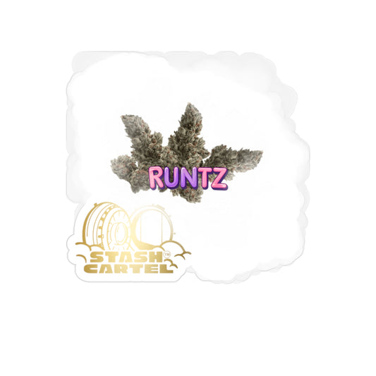 Runtz Transparent Outdoor Sticker – Stoner Lifestyle Art