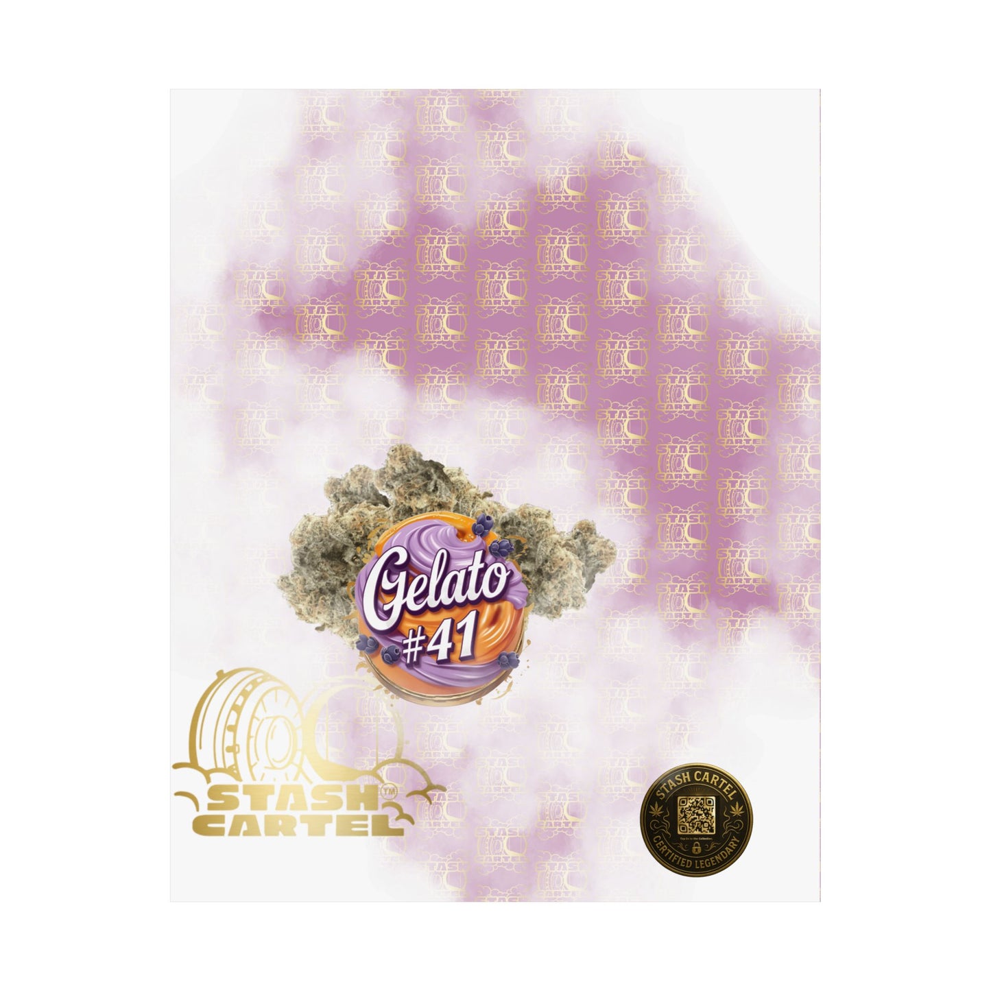 🍨👑 Gelato #41 Poster – Premium Hybrid Wall Art with Dessert Gas