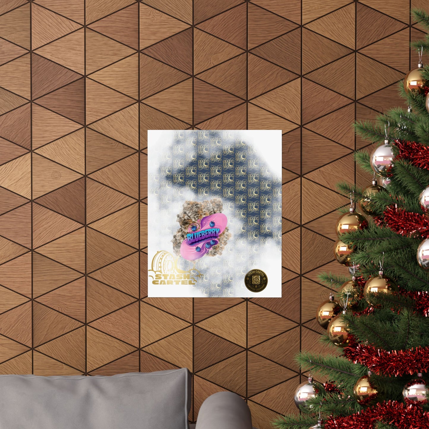 🫐🎶 Blueberry Poster – Classic Indica Poster Packed with Fruity Nostalgia