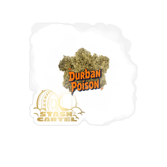 Durban Poison Transparent Outdoor Sticker – Cannabis Lifestyle Merch