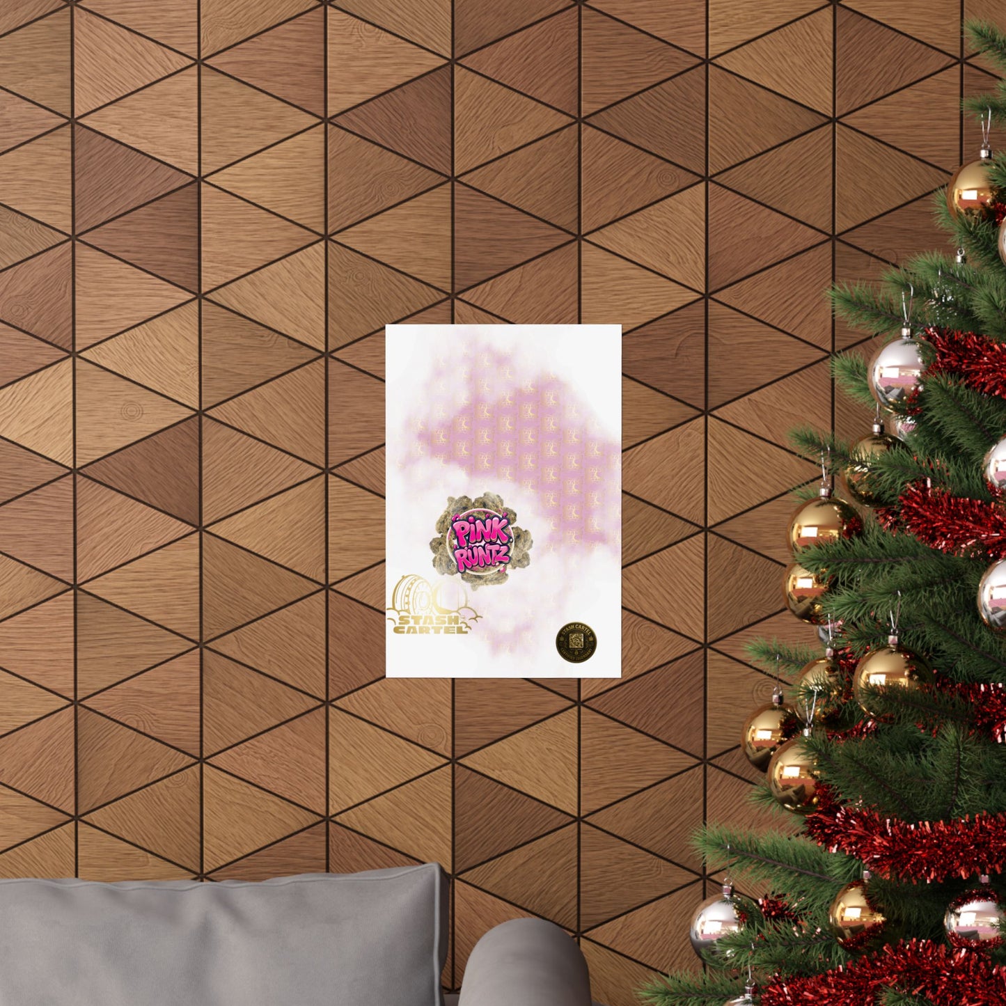 🎀🍭 Pink Runtz Poster – Designer Candy Gas Wall Art with Hybrid Bliss