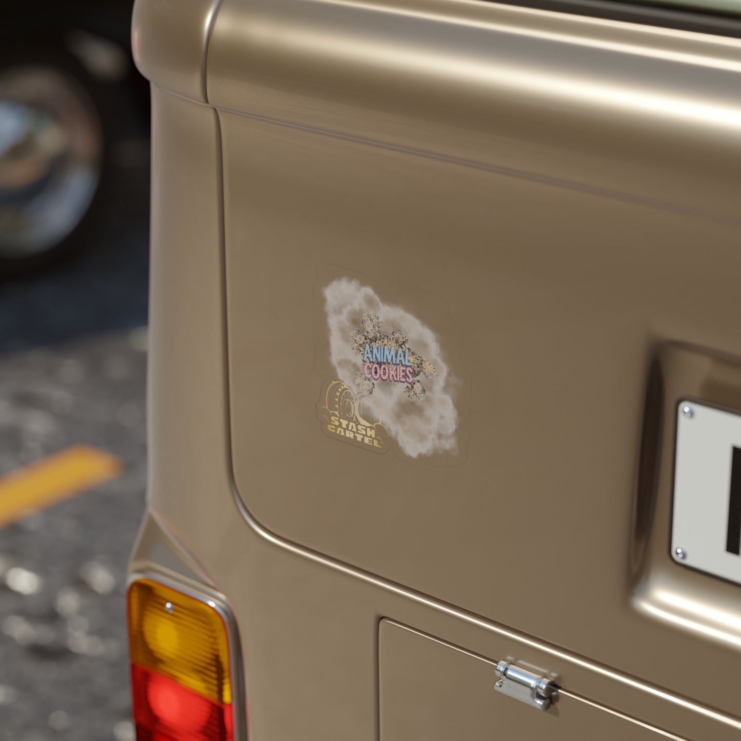 Animal Cookies Transparent Outdoor Sticker – Cannabis Culture Art